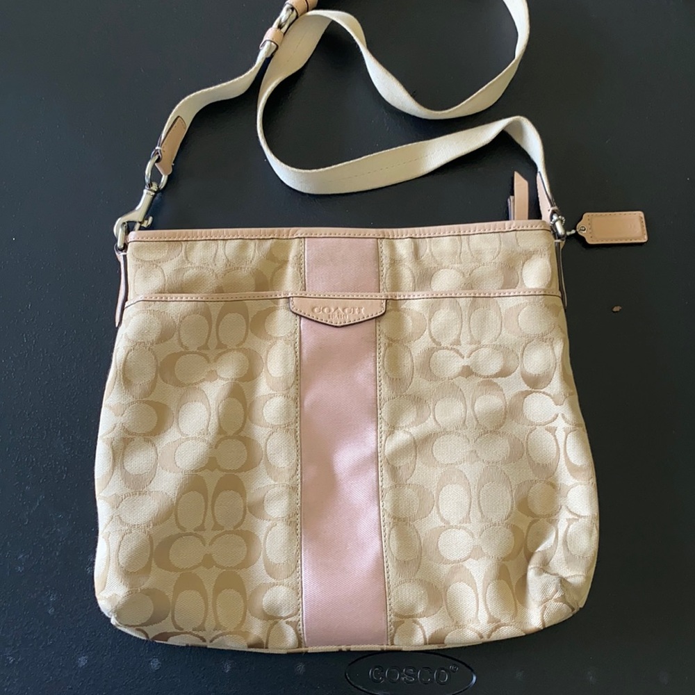 Coach satchel cross body bag